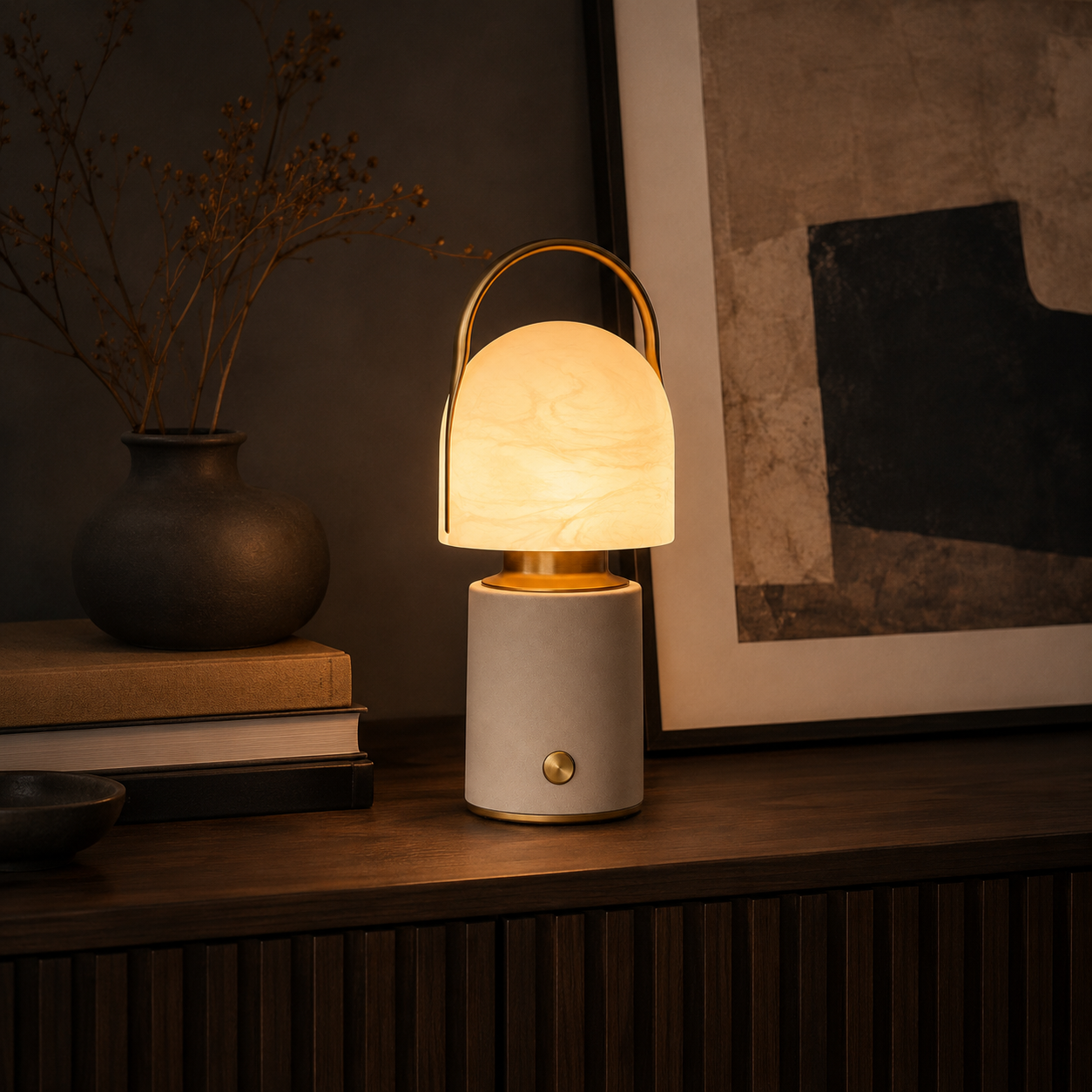 Portable Ambient Table Lamp for Cozy Home Décor