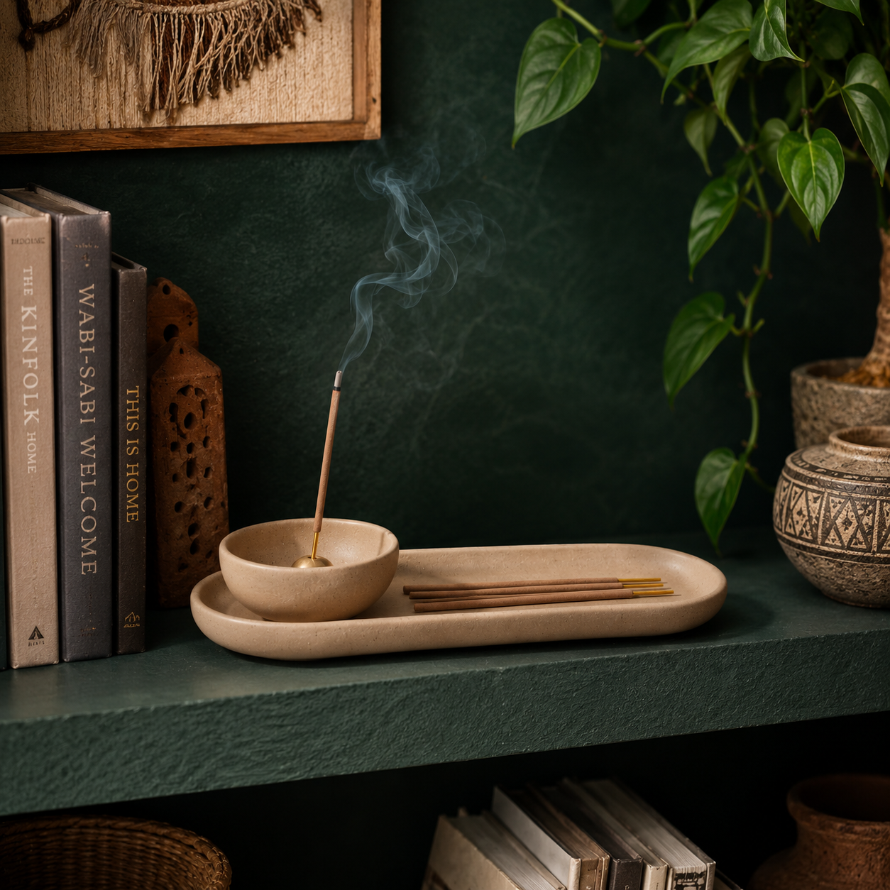 Calm Your Space Incense Holder Tray Set
