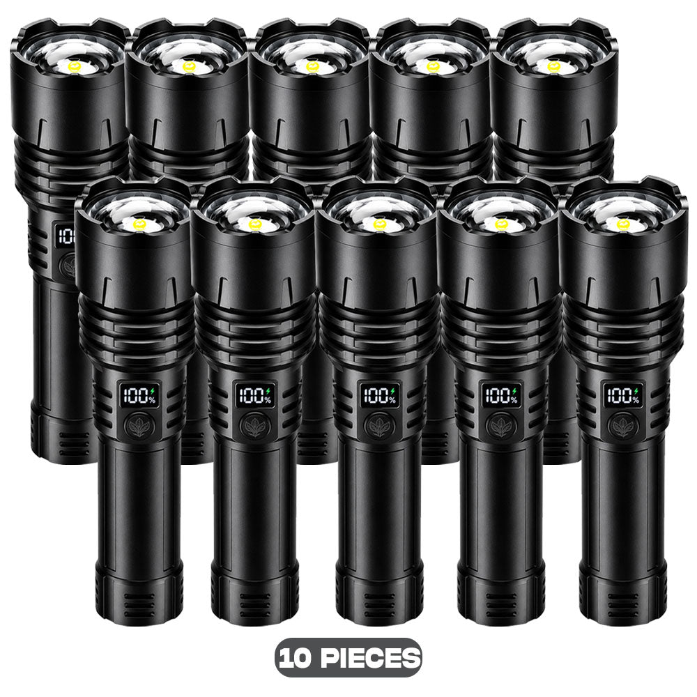 Billhol® szuperfényes taktikai túlélő zseblámpa · Több mint 2 millió eladott darab · Akár 80-szor erősebb fény · Akár 120 órás üzemidő · Katonai COB LED-technológia