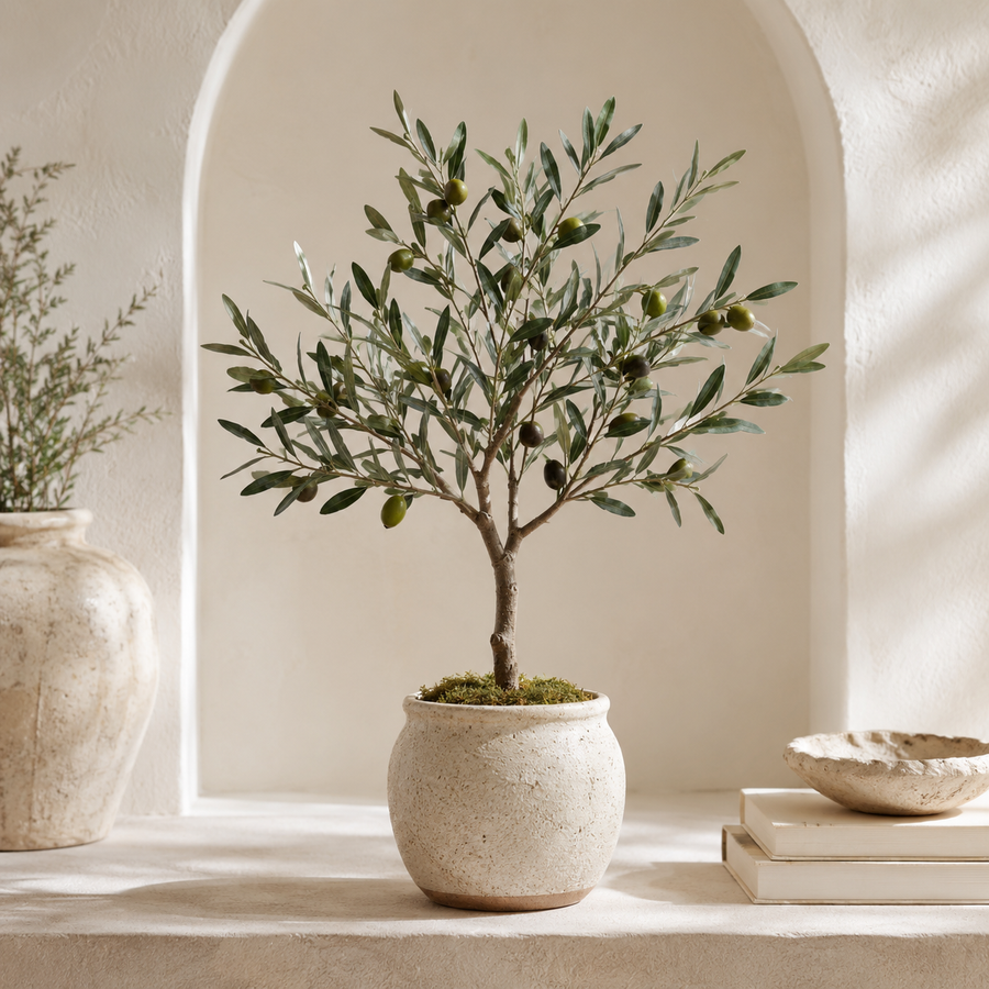 Bring Home Mediterranean Calm Faux Olive Tree