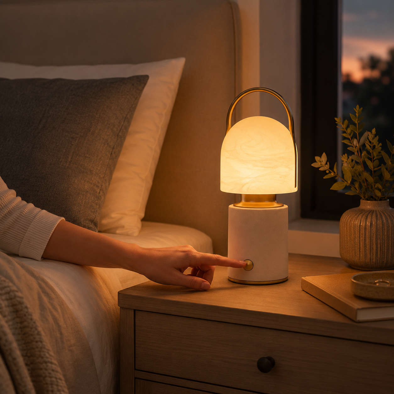Portable Ambient Table Lamp for Cozy Home Décor