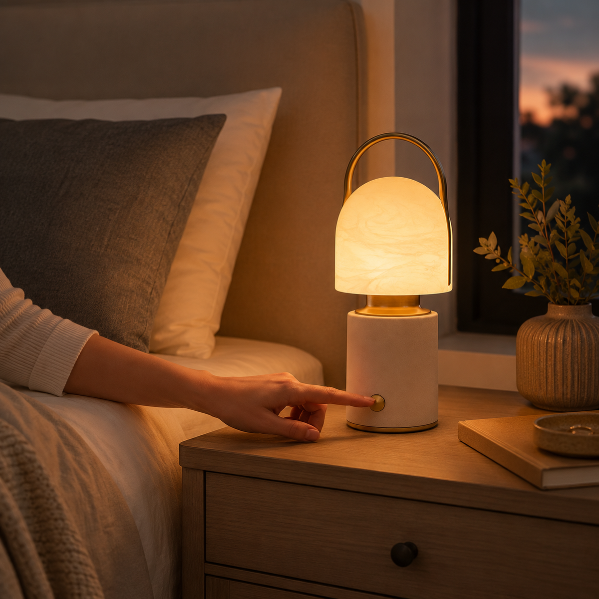 Portable Ambient Table Lamp for Cozy Home Décor