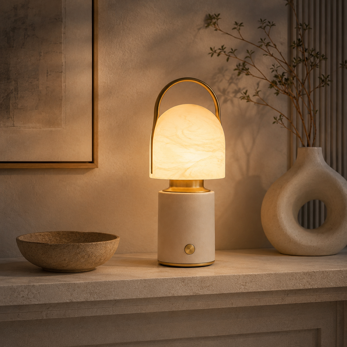 Portable Ambient Table Lamp for Cozy Home Décor