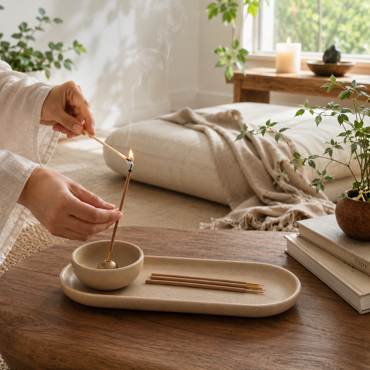 Calm Your Space Incense Holder Tray Set