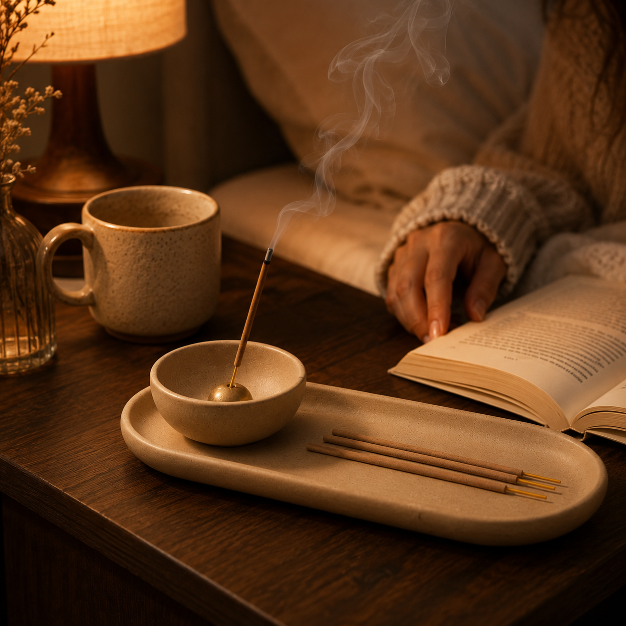 Calm Your Space Incense Holder Tray Set