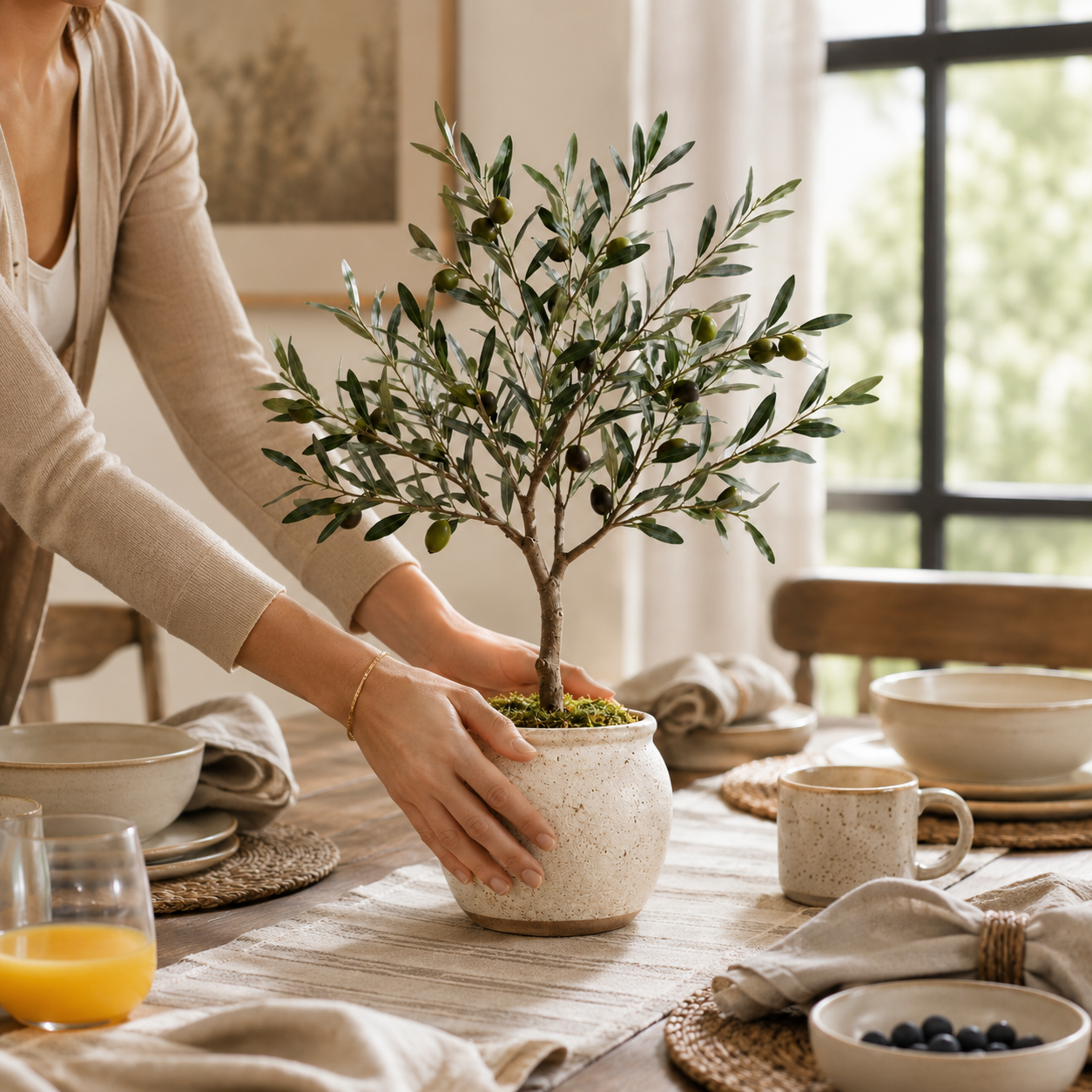 Bring Home Mediterranean Calm Faux Olive Tree