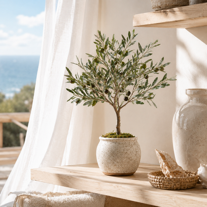 Bring Home Mediterranean Calm Faux Olive Tree