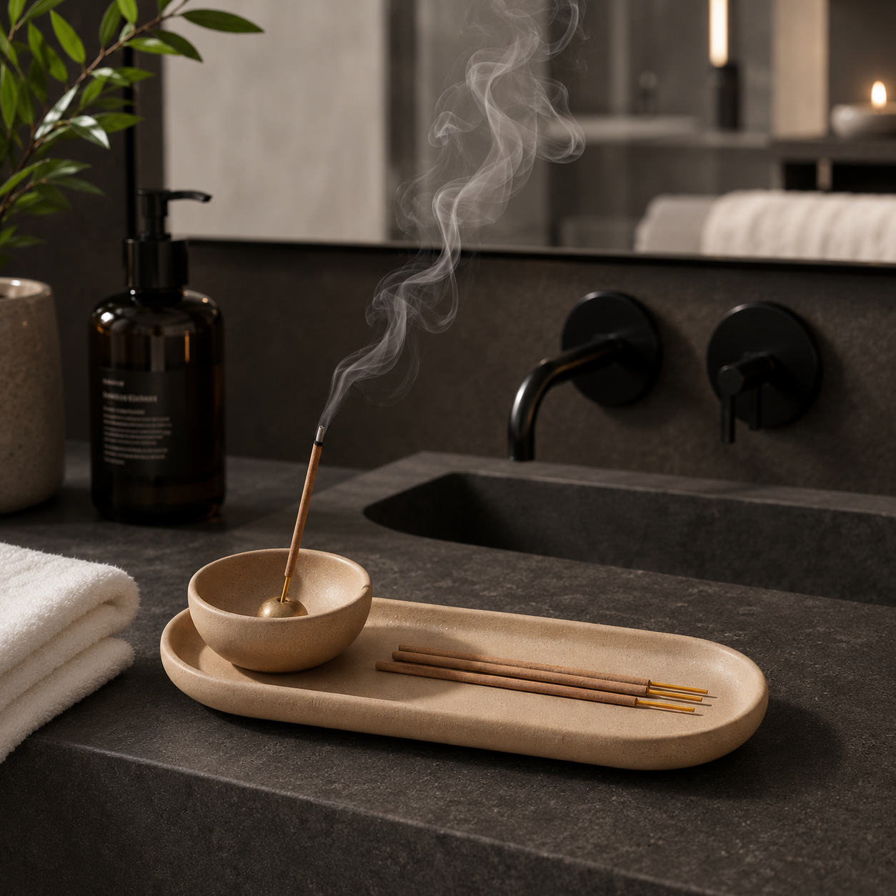 Calm Your Space Incense Holder Tray Set