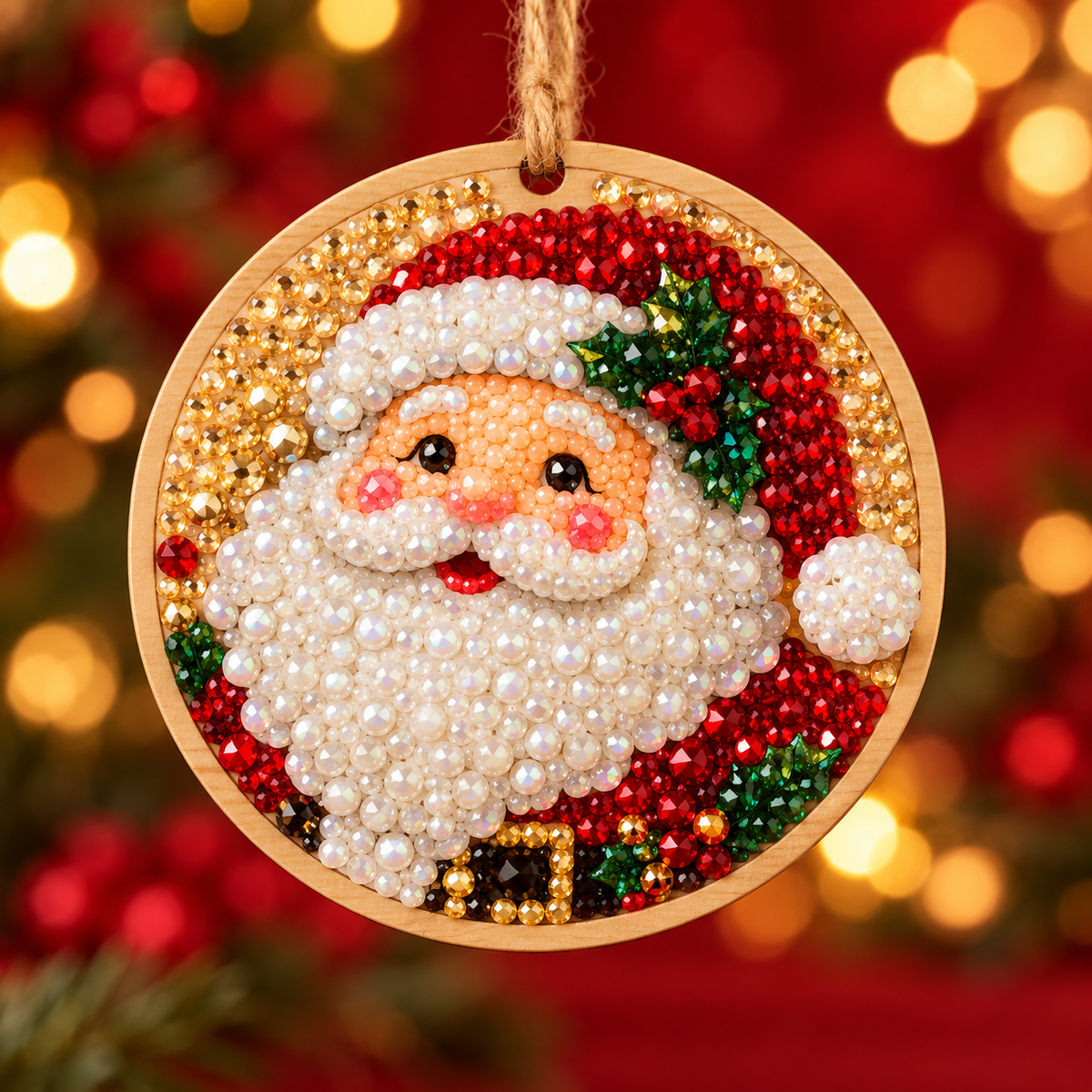 Toaimer®🎄🎅✨ Csillogó karácsonyi DIY díszek – 6 darabos készlet