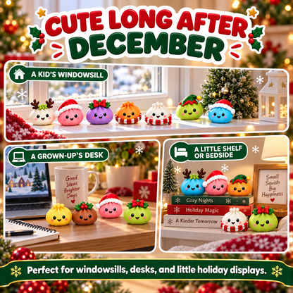 🎄 MerrySquish gombóc squishy adventi naptár – 24 puha meglepetés karácsonyig
